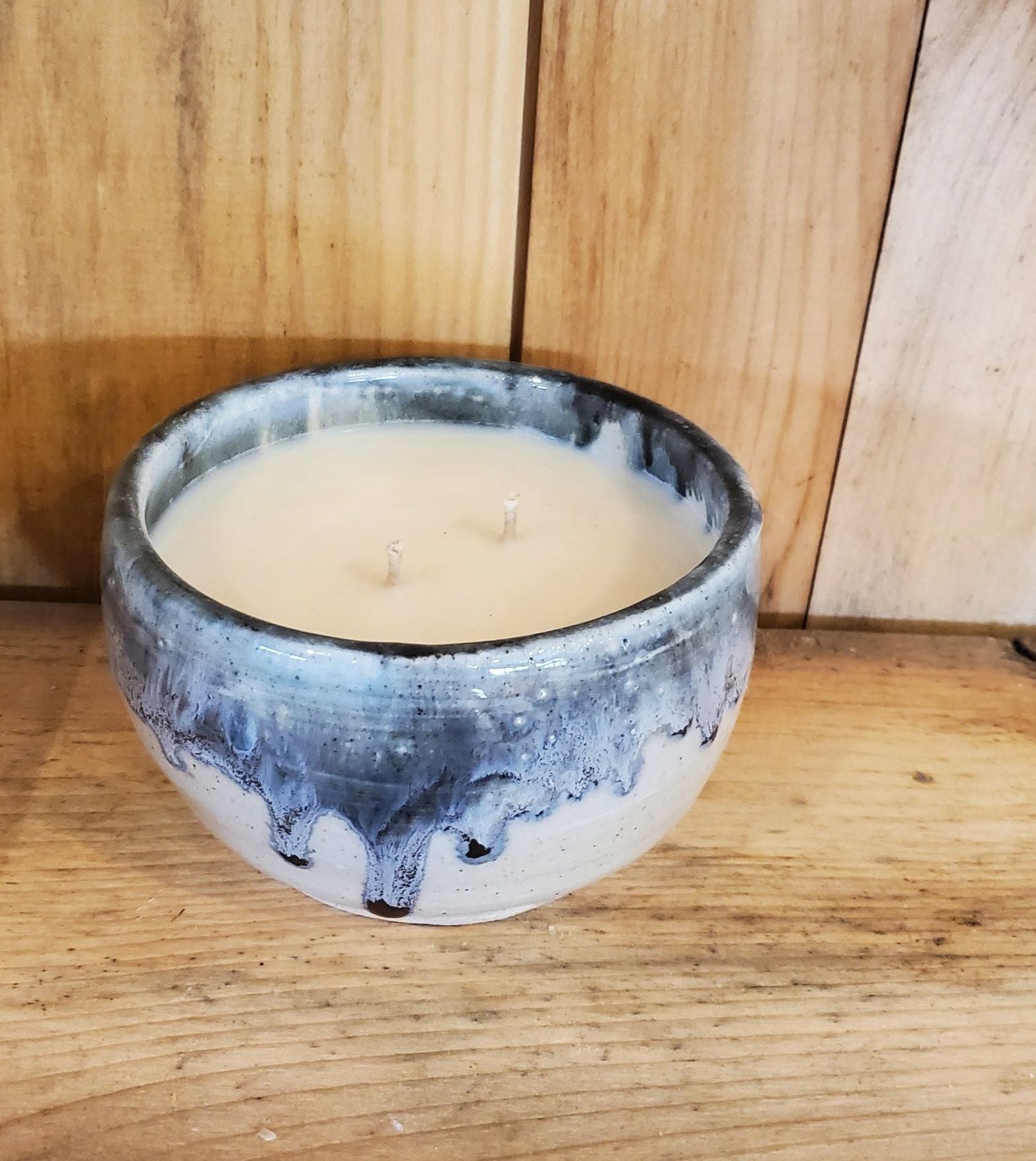 Hand Thrown round ceramic dough bowl